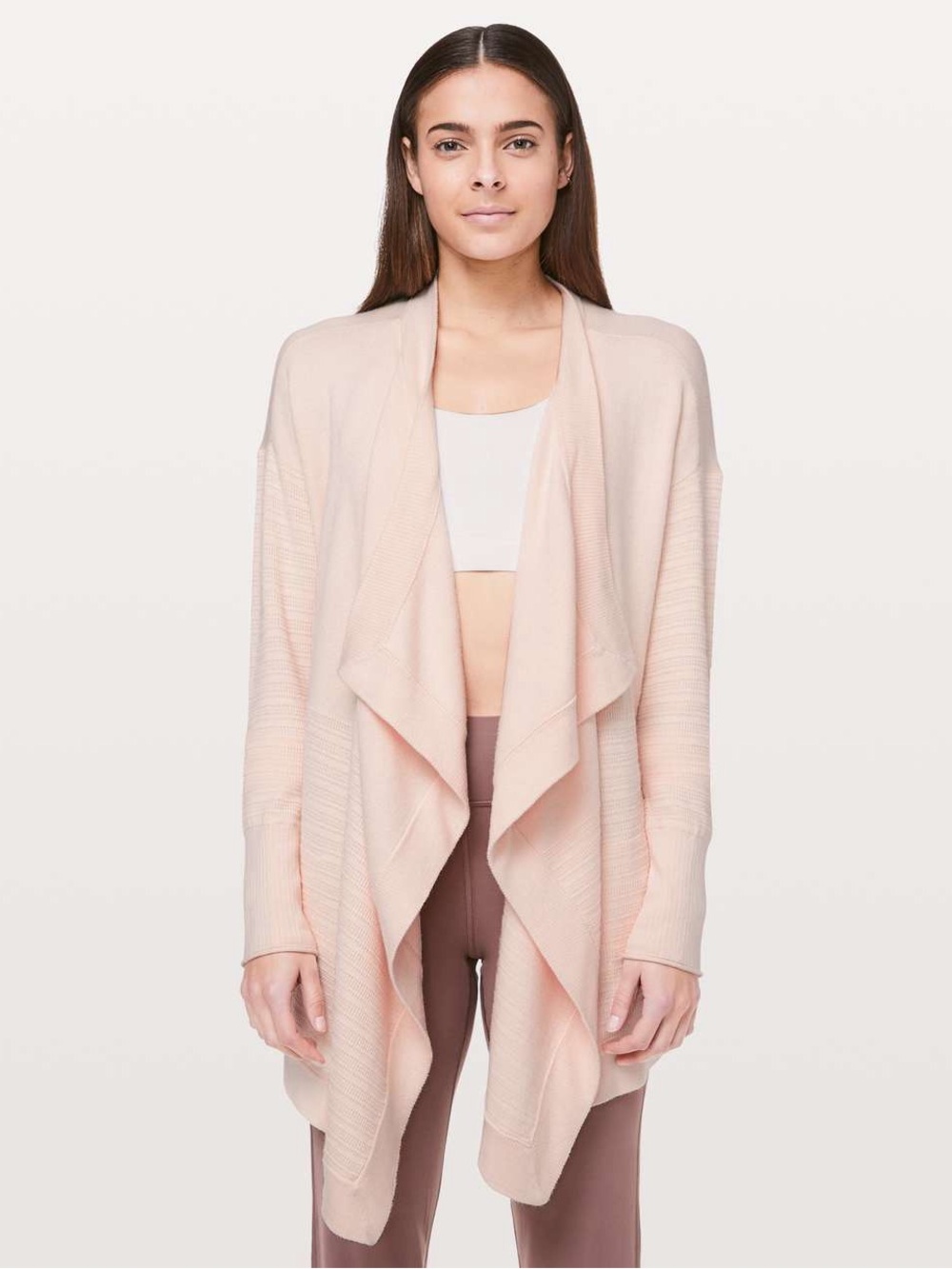 Lululemon Find Your Calm Wrap Sweater in Chantilly Sz 10 Athlesuire Cozy